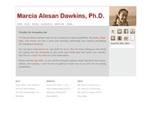 Tablet Screenshot of marciadawkins.com